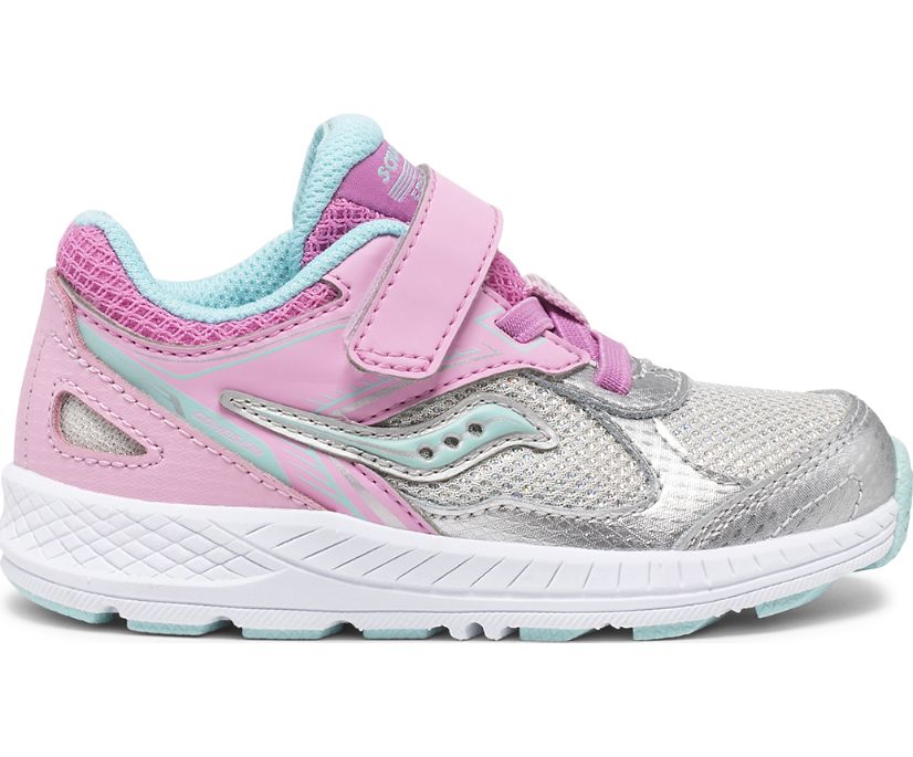 Saucony Cohesion 14 A/C Jr. Kids\' Sneakers Pink / Silver | Canada 803VRWD